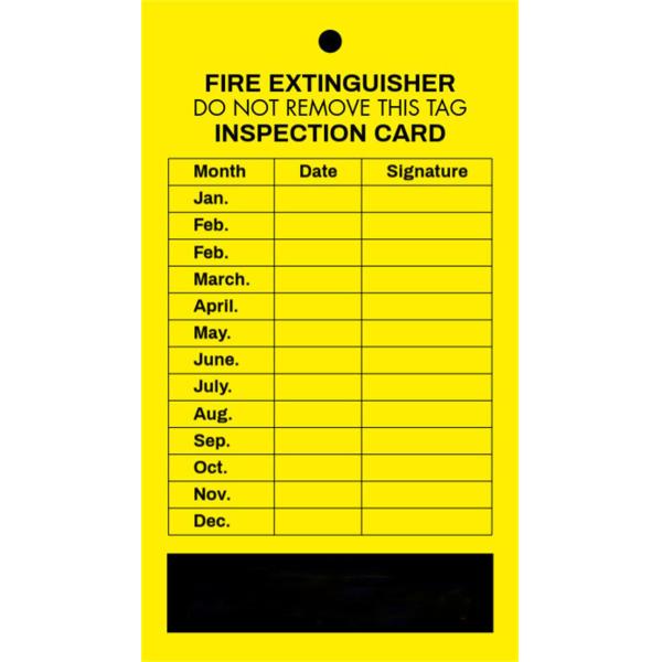 Buy Fire Extinguisher Tag Polyester Durable Plastic Safety Tag for Warning at wholesale prices