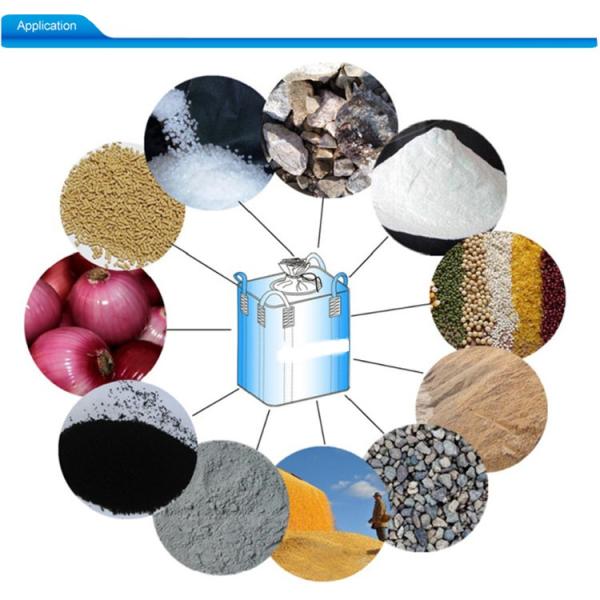 Breathable Orange Liftings 1 Ton Tote Bags , Customized Logo Large Bulk Bags