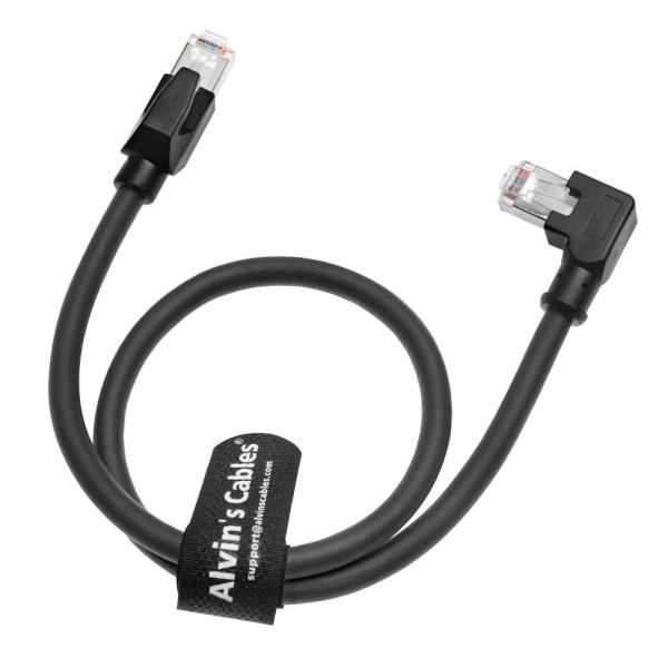 Buy Alvin's Cables Profinet Cat6 Shielded Ethernet Cable Left Angle High Flex Gold Plated 1m for PLC Robotics at wholesale prices