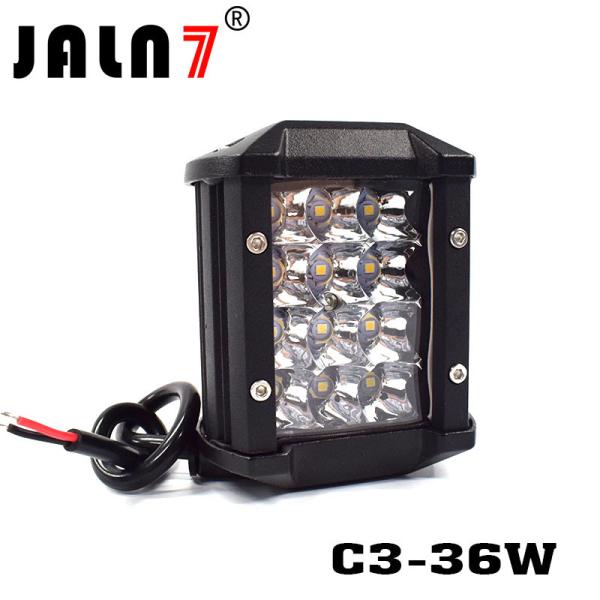 LED Light Bar JALN7 36W 3Rows Spot Beam LED Driving Lamp Super Bright Off Road Lights LED Work Light Boat Jeep