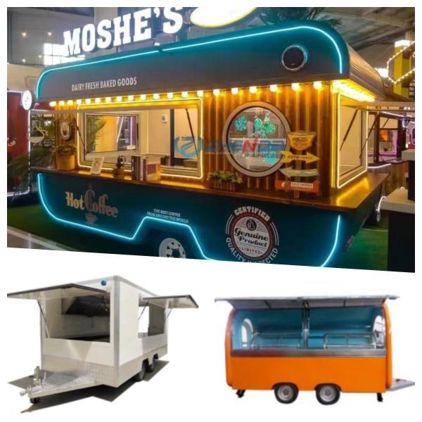Multi Function Outdoor Mobile Food Trailer For Street BBQ Or Fast Food