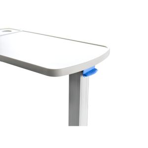 Quality Movable Plastic Medical Overbed Table With Height Ajustable For Hospital Patient Use for sale