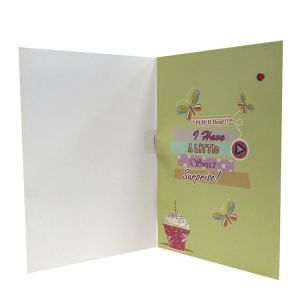 A6 Musical Greeting Cards Voice Sticky Greeting Cards With Sound