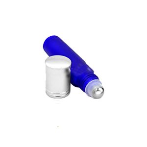 Quality Cobalt Blue Roller Bottles With Various Caps &amp; Screen Printing Surface‌ for sale