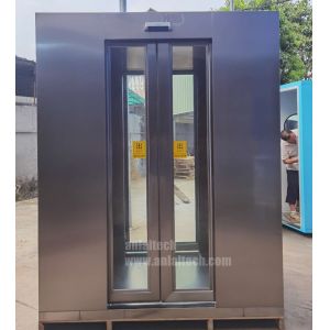 China Wholesales automatically air shower door Stainless steel air shower room on sale