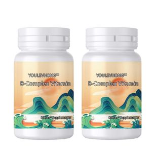 100 Servingsvitamin B Complex Tablets With Vitamins B1 B2 B3 B5 B7 B12 Promotes