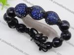 Adjustable size & newest style Shamballa beaded bracelets in blue stone 1760008