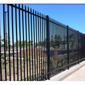 Eco Friendly Black Steel Fence Rust Resistance Without Flaking / Fading