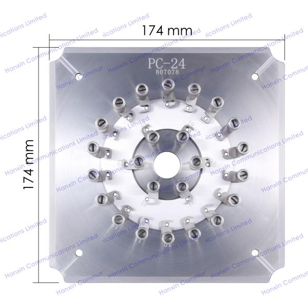 PC 24 2.5mm Ferrule Style Polishing Jig For Fiber Optic Production Equipment
