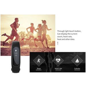 Low Power Consumption Smart Bluetooth Activity Bracelet 0.87 Inch Button / APP