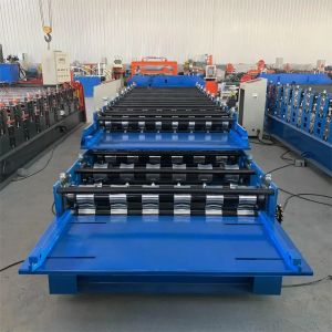 7.5KW Double Layer Roll Forming Machine For Long Span Roof Sheet Multifunctional