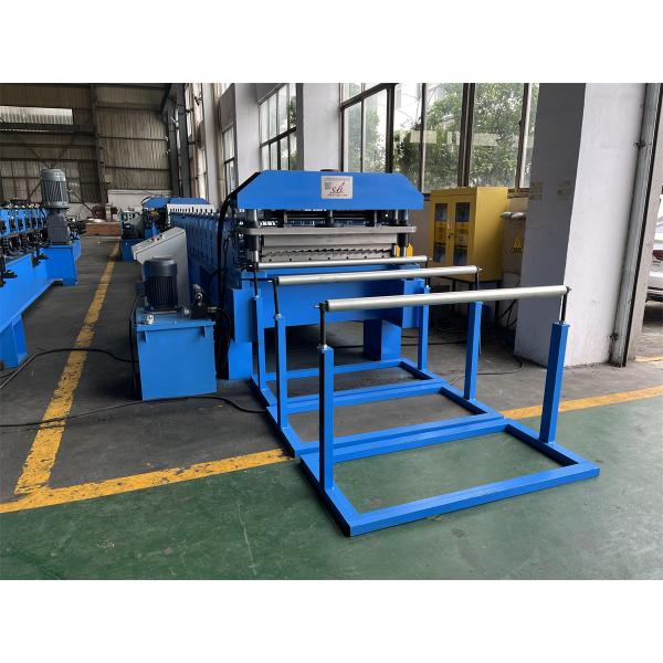 YX11-55-800 Roofing Wall Panel Roll Forming Machine With Hydraulic Post Cutting