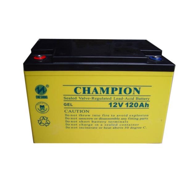 China Champion Solar GEL Battery 12V120AH NP120-12-G Sealed Lead Acid Solar