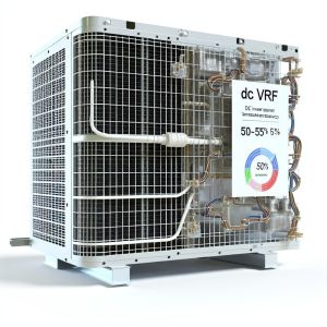 DC Inverter VRF HRV Unit 50-55% Temperature Exchange Efficiency