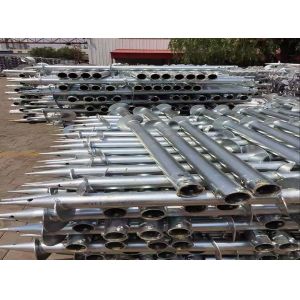Tieback Square Shaft Helical Ground Anchors Pier Foundation Customized