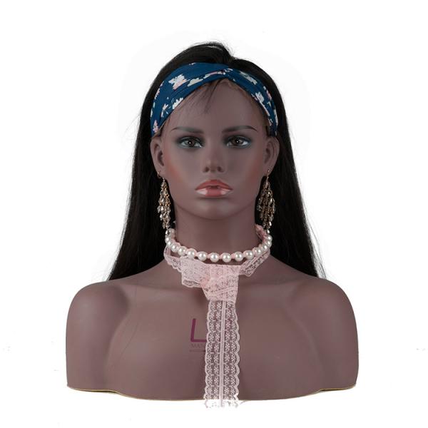 Fashion mannequin black women with mannequins female half body display wigs for mannequins