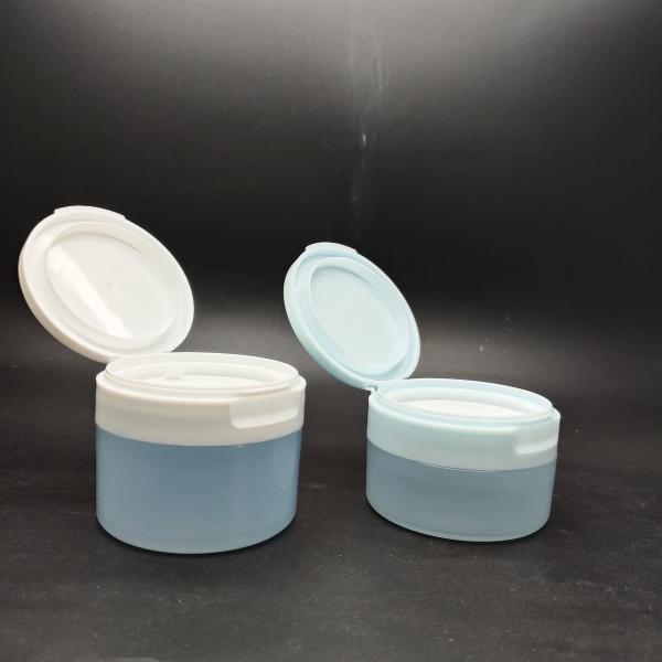 80g 100g 120g Flip Top Lid Cosmetic Jars Made Of PP Material For Skincare Packaging
