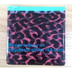 Slider Zipper Cosmetic Pvc Bag Clear Vinyl Pvc Zip lockk Bag,Matte PVC Zipper