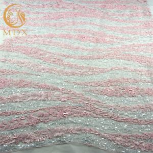 Glitter Sequin Lace Material Custom Pattern Evening Dress Lace