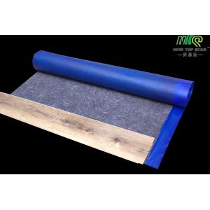 Blue Laminate Flooring Underlayment Recycled Fibers Felt Cushion Underlayment