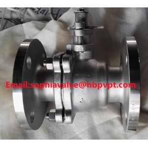 stainless steel SCS13 JIS10K flange end ball valve