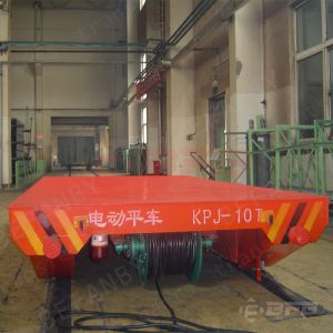 80T Industrial Battery Hydraulic Lifting Transfer Cart With Warning Horn
