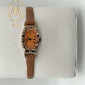 Customized Zinc Alloy Case Quartz Watch Personalized Leather Strap Wristwatch