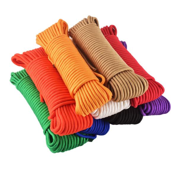 Orange Nylon Tent Elastic Cord 2mm-10mm Adjustable Tent Ropes Cord