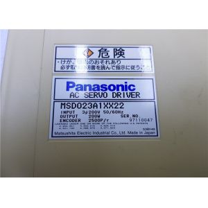PANASONIC SERVO MOTOR DRIVER Exclude encoder cable MSD023A1XX22