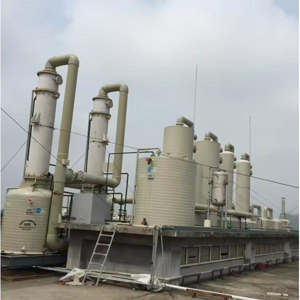 Exterior Multi Color Gelcoat FRP Purification Absorption Tower Acid Mist Absorption Tower Customization