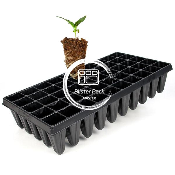 50 Cell Plastic Germination Trays Durable Seed Starter Plug Tray for Efficient