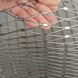 Stainless Steel Knotted Cable Mesh Fence for Balustrade Infill
