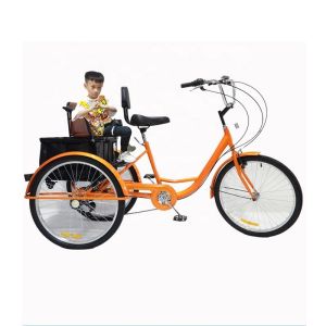 High Load Capacity 150 Kg Pedal Tricycle 24 Inch 7speed Multifunctional Adult