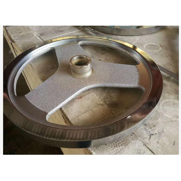 CR Plating Steel Exercise Bike Wheel 460mm Dimension By Polishing Treatment