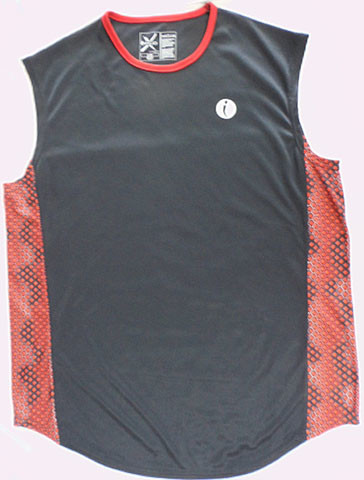 Crew Neck 100% Polyester Kintting Mens Sleeveless Tank Top For Basketball
