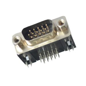 Customized 15 Pin DB D SUB Connector Male Straight Max Contact Resistance