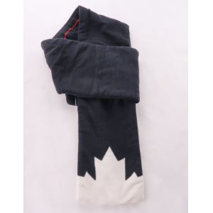 Black Fleece Heated Neck Scarf Warmer With PVC Heating Wire