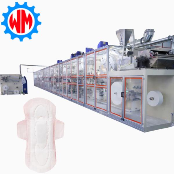 Hot Sell New Design Sanitary Pad Production Line with Packaging Machine Easy