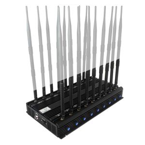 18 Antennas Cell Phone Signal Jammer 2 3 4 5 G WiFi GPS VHF UHF Wireless Signal
