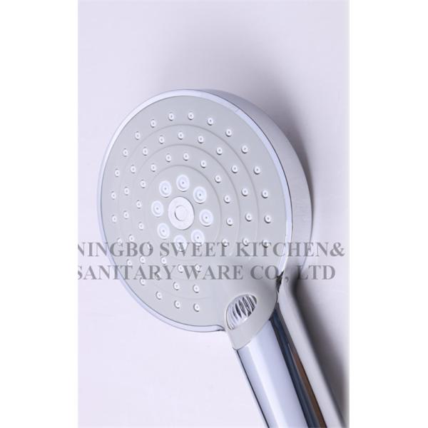 chrome plating shower head hand shower set round overhead shower rain shower ABS bathroom shower
