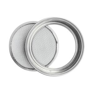 Kitchen Pilfer Proof Mason Jar Strainer Lid Diy 86mm Sliver