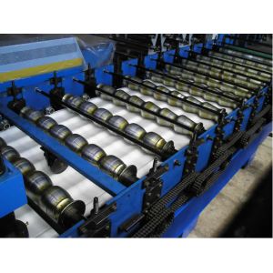 Trapezoidal Roof Steel Tile Forming Machine With Chain Transmission