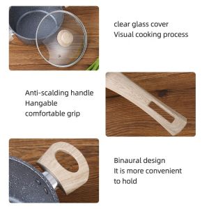 Maifan Stone Non Stick Aluminium Cookware Sets With Lid Customized Logo