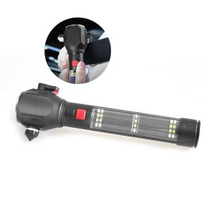 Rechargeable USB Multi-functional Flashlight with Camping Emergency Car Safety