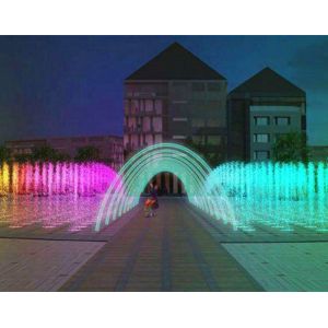 Clear Beautiful Glazy Water Column Jumping Jet Fountain