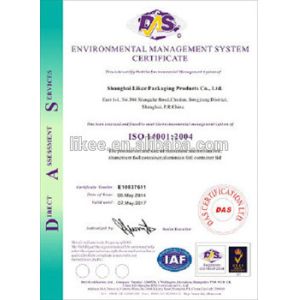 SHANGHAI LIKEE MACHINERY MOULD CO.,LTD Certifications