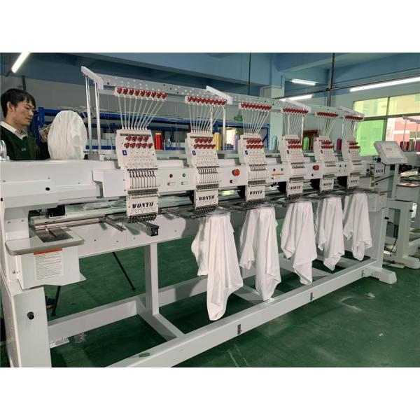 6 Head Flat Computerized T-Shirt Sewing Embroidery Machine