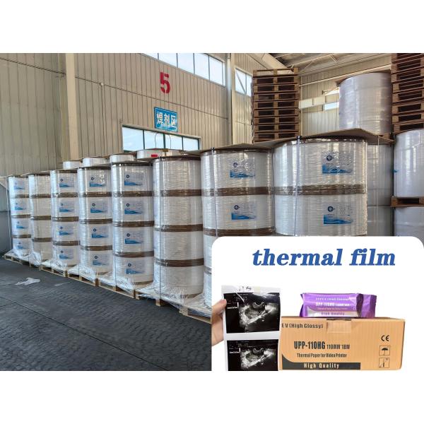 Buy Ultrasound Paper Thermal Film 75um 95um Recyclable Options for Jumbo Rolls Packaging Labels at wholesale prices