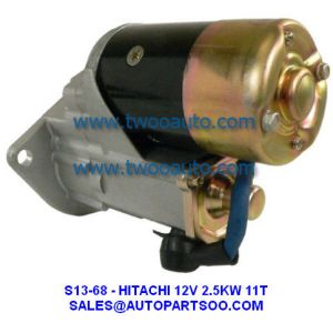 S13-68, S13-68A, S13-68C, S13-86 - HITACHI Starter Motor 12V 2.5KW 11T