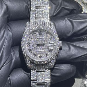Handmade Inlay Hip Hop Jewelry Custom Diamond Rolex Custom Modification Iced Out